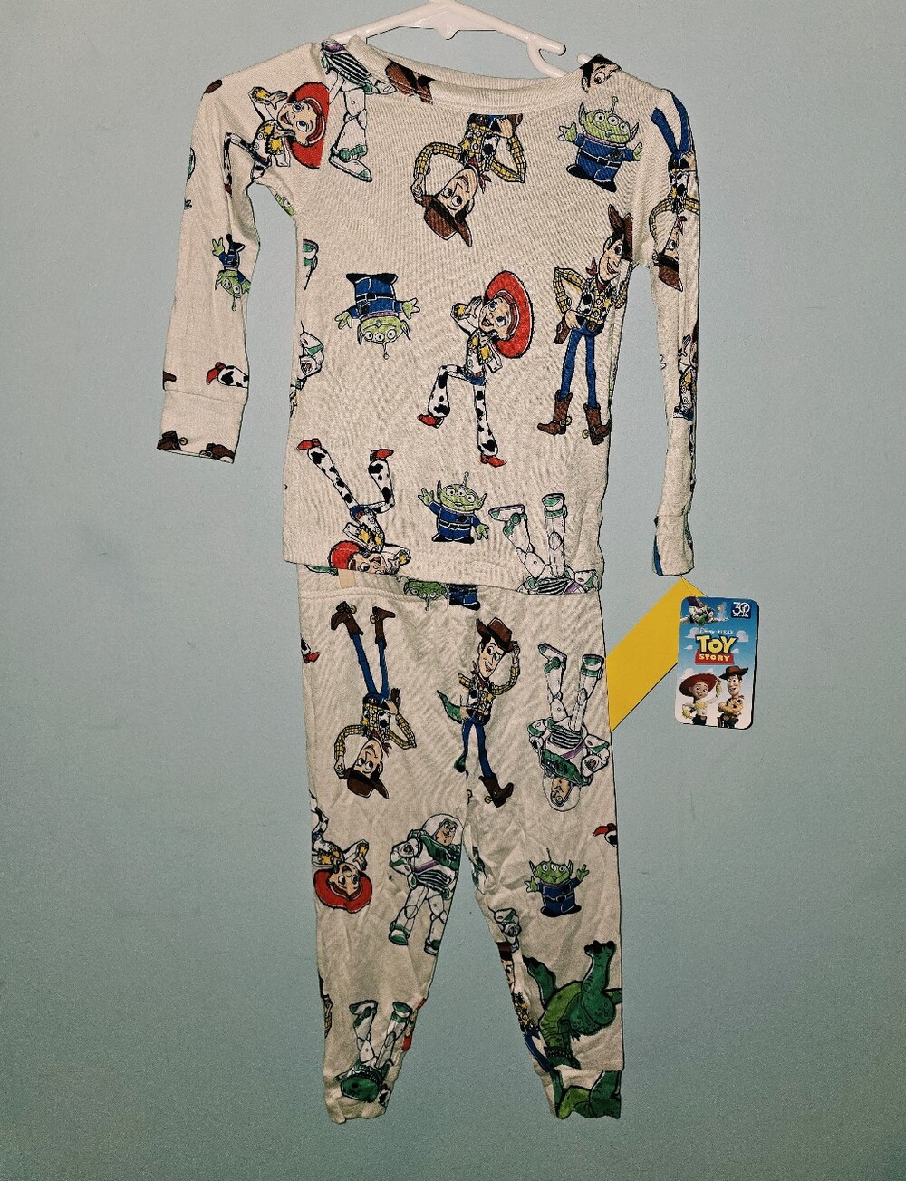 Toy Story Kids Pajama Set featuring Woody & Friends - White